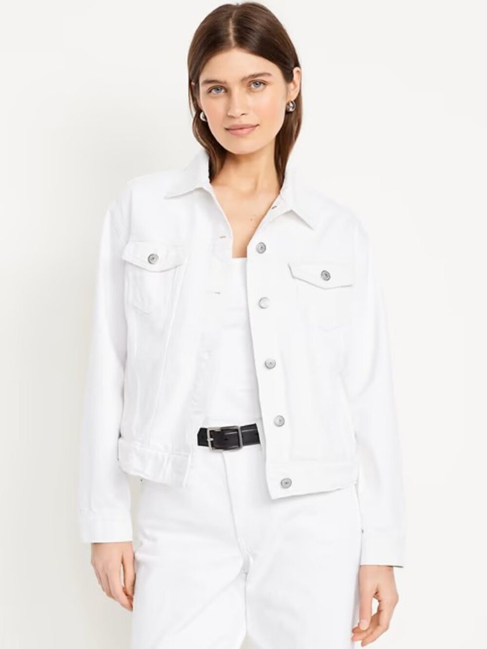 Classic White Jean Jacket